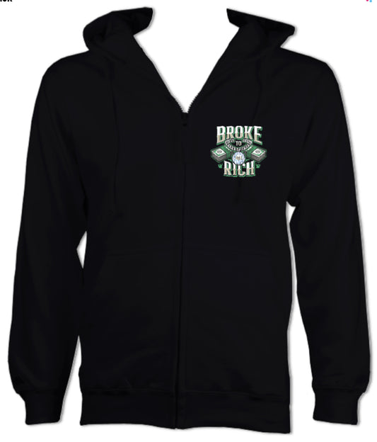 BTR Full Zip Diamond Chain Hoodie